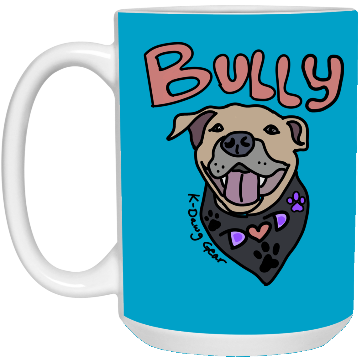 Bully Dog Dad -15 oz. White Mug