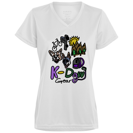 K-Dawg Gear Ladies’ Moisture-Wicking V-Neck Tee