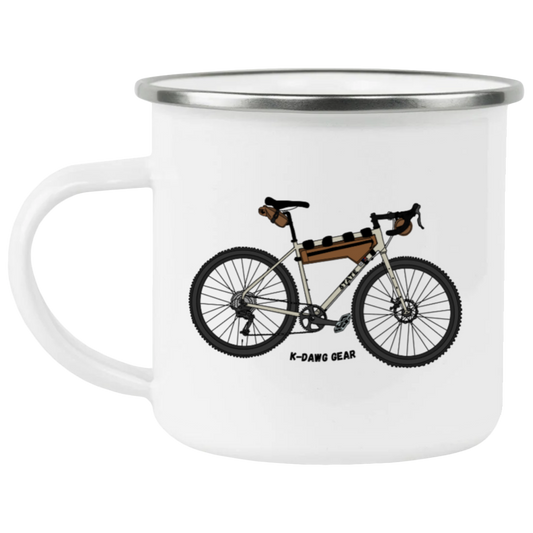 State Bicycle with bags - Camping Mug