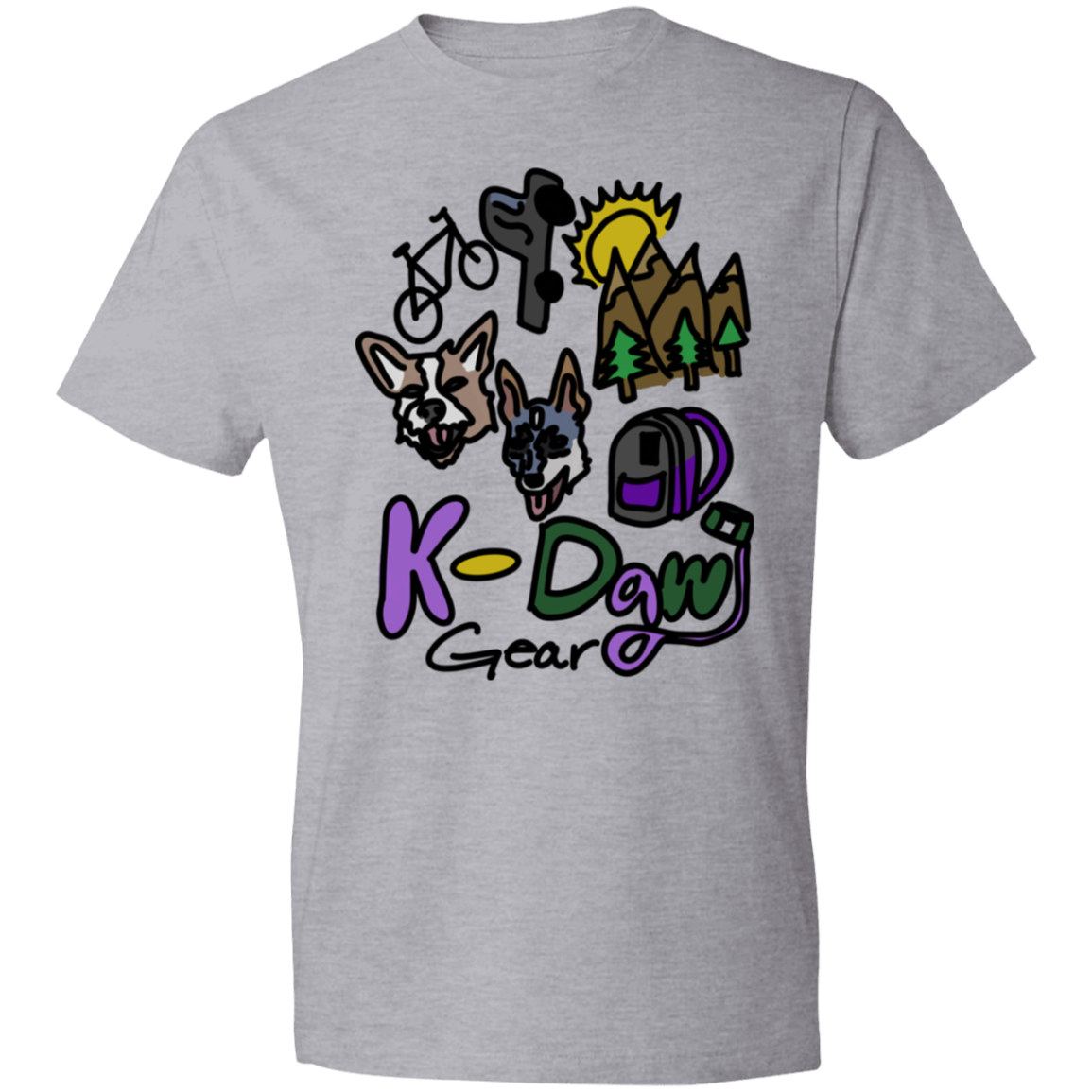 K-Dawg Gear Logo Lightweight T-Shirt 4.5 oz