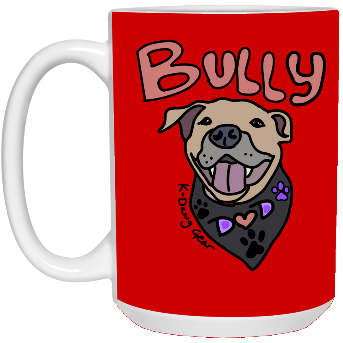 Bully Dog Dad -15 oz. White Mug