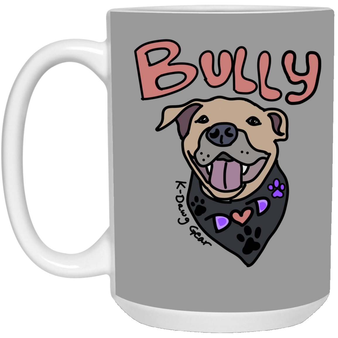 Bully Dog Dad -15 oz. White Mug