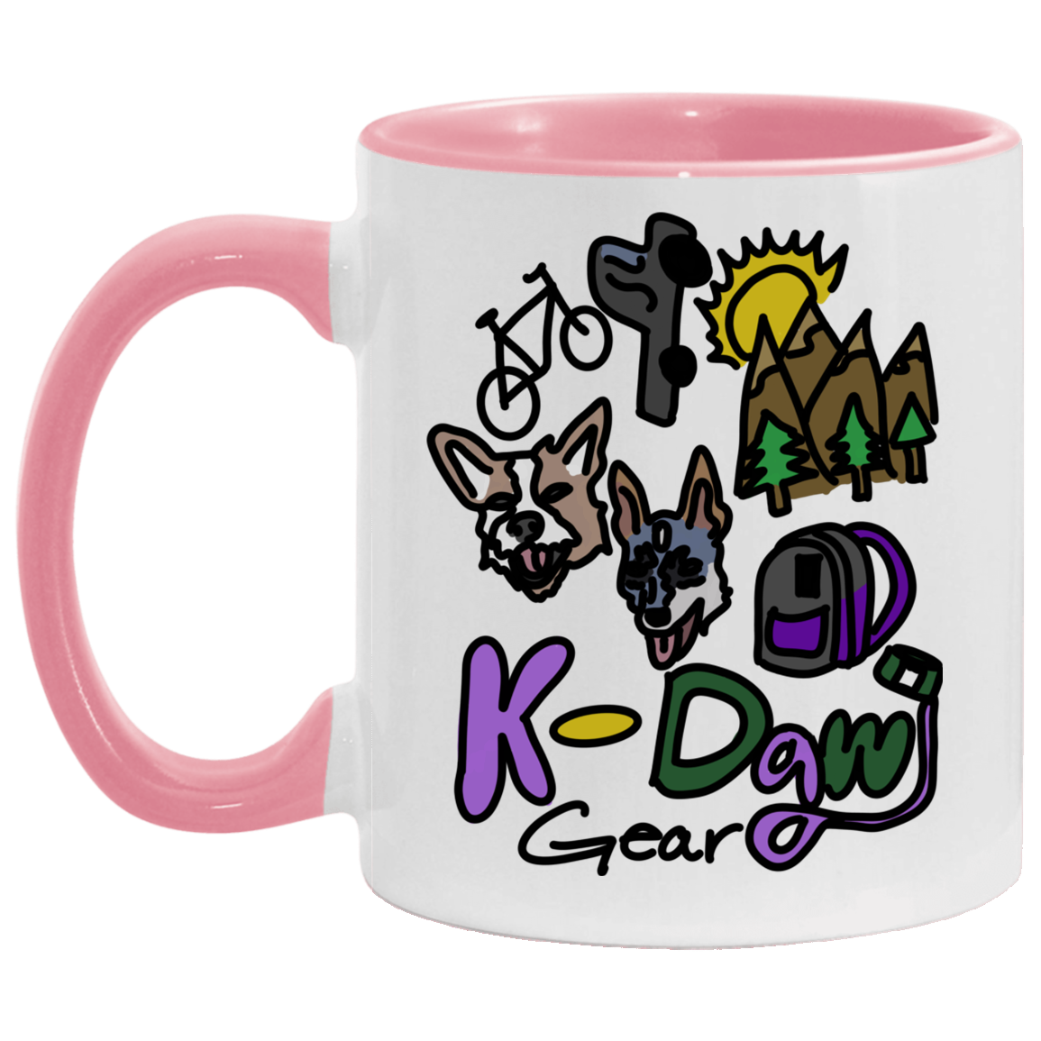 K-Dawg Gear Logo 11 oz. Accent Mug