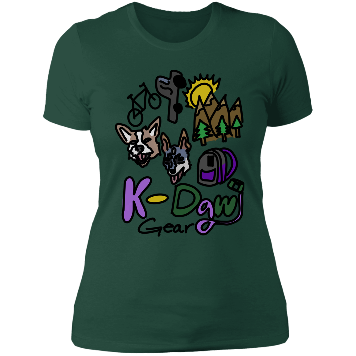 KDawg Gear Logo Ladies' Boyfriend T-Shirt