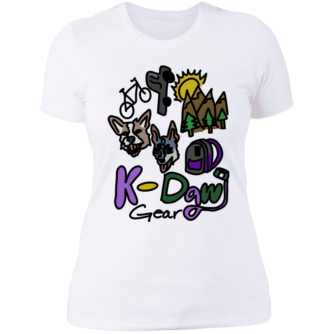 KDawg Gear Logo Ladies' Boyfriend T-Shirt