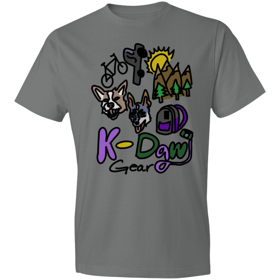 K-Dawg Gear Logo Lightweight T-Shirt 4.5 oz