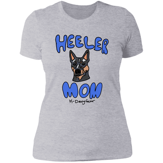 Blue Heeler Dog Mom Ladies' Boyfriend T-Shirt