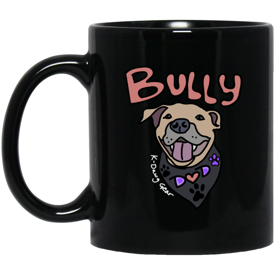 Bully Dog Dad 11 oz. Black Mug