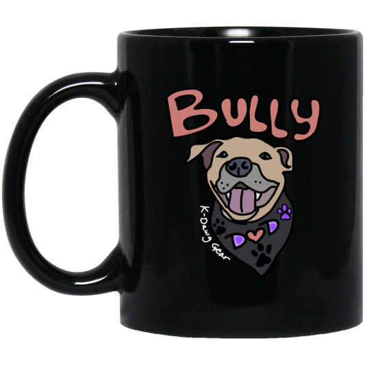 Bully Dog Dad 11 oz. Black Mug