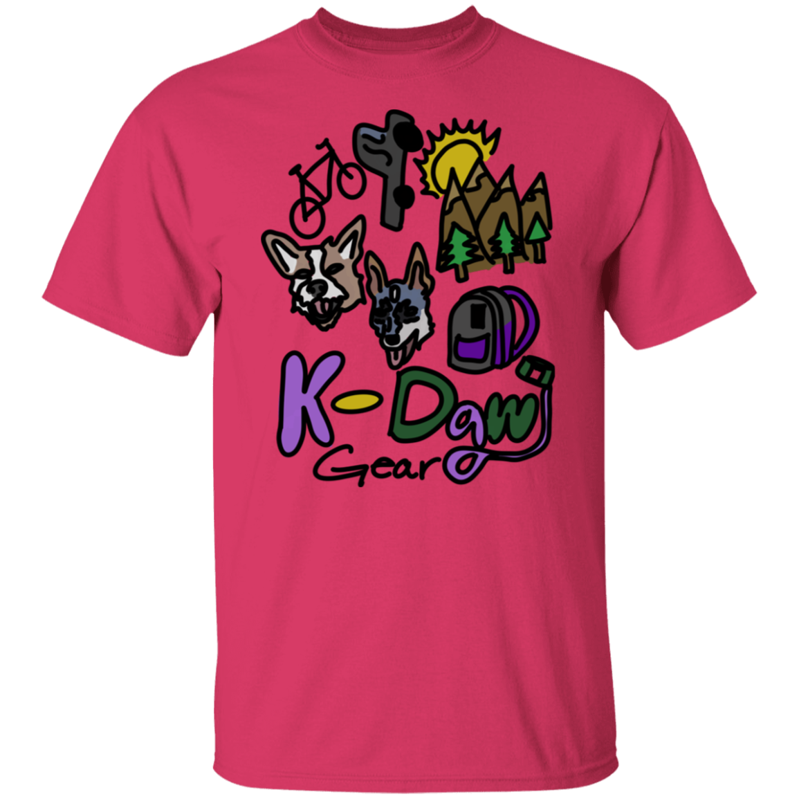 K-Dawg Gear Logo 5.3 oz. T-Shirt