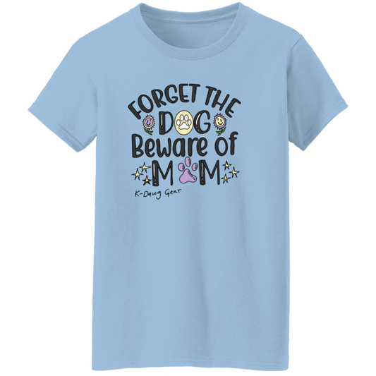 Beware of Dog Mom - Ladies' 5.3 oz. T-Shirt