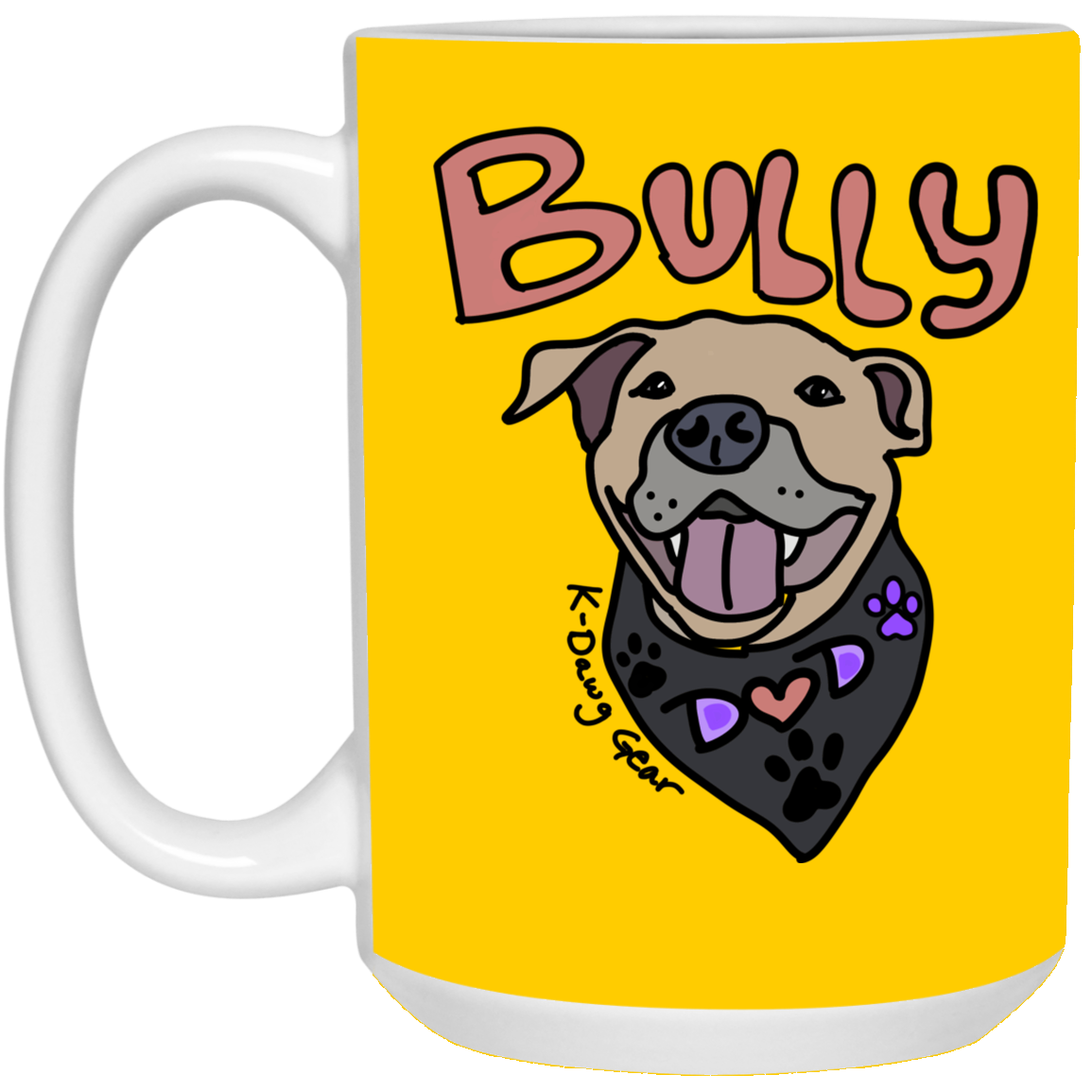 Bully Dog Dad -15 oz. White Mug