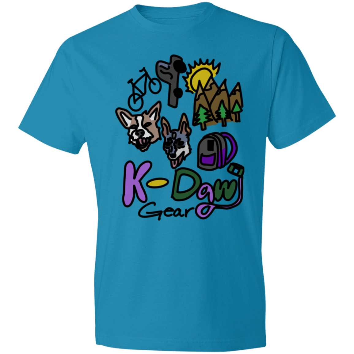 K-Dawg Gear Logo Lightweight T-Shirt 4.5 oz