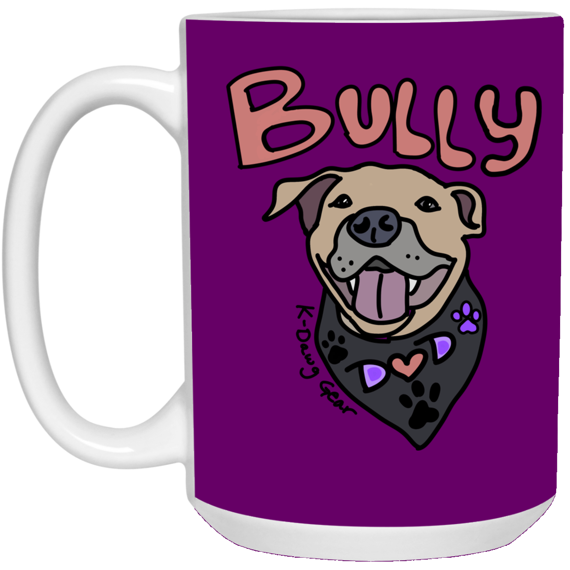 Bully Dog Dad -15 oz. White Mug