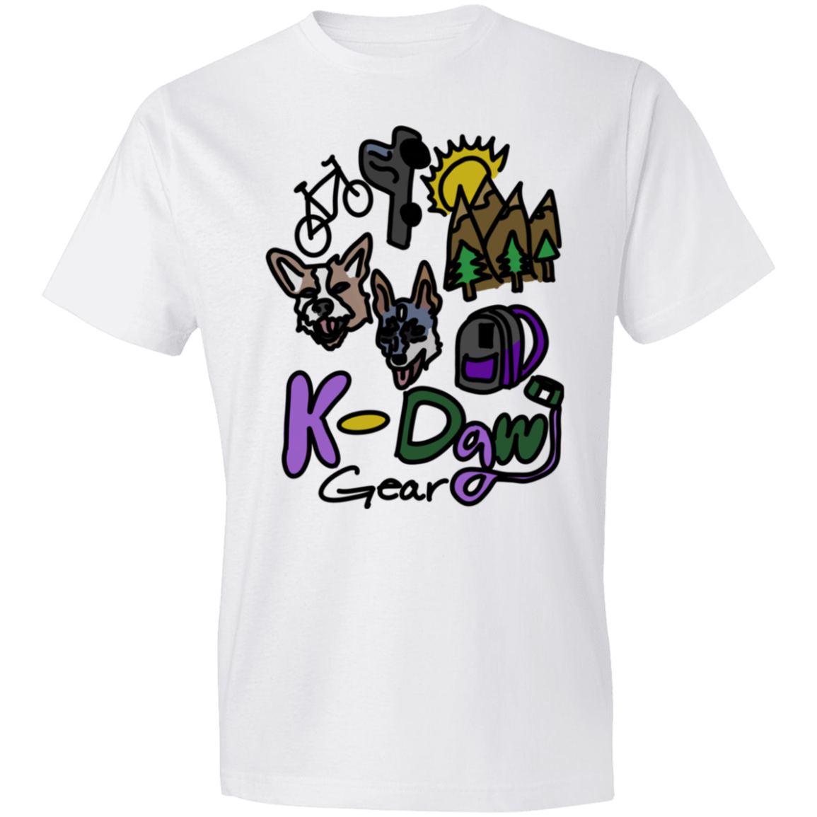 K-Dawg Gear Logo Lightweight T-Shirt 4.5 oz