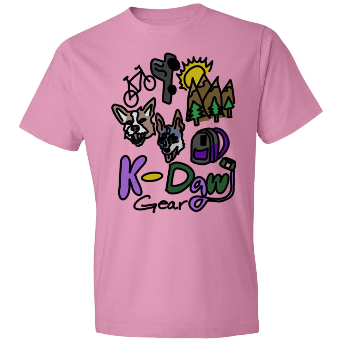 K-Dawg Gear Logo Lightweight T-Shirt 4.5 oz