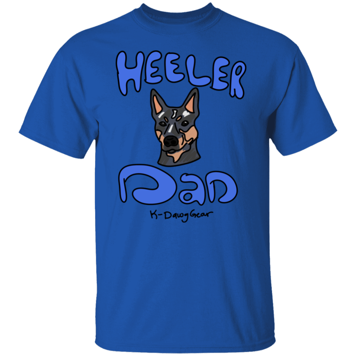 Blue Heeler Dad  5.3 oz. T-Shirt