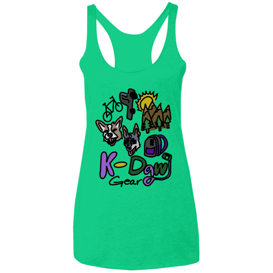 K-Dawg Logo Ladies' Triblend Racerback Tank