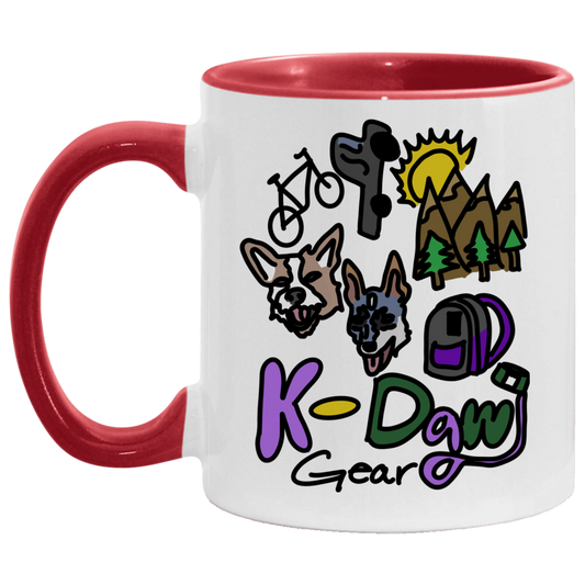 K-Dawg Gear Logo 11 oz. Accent Mug