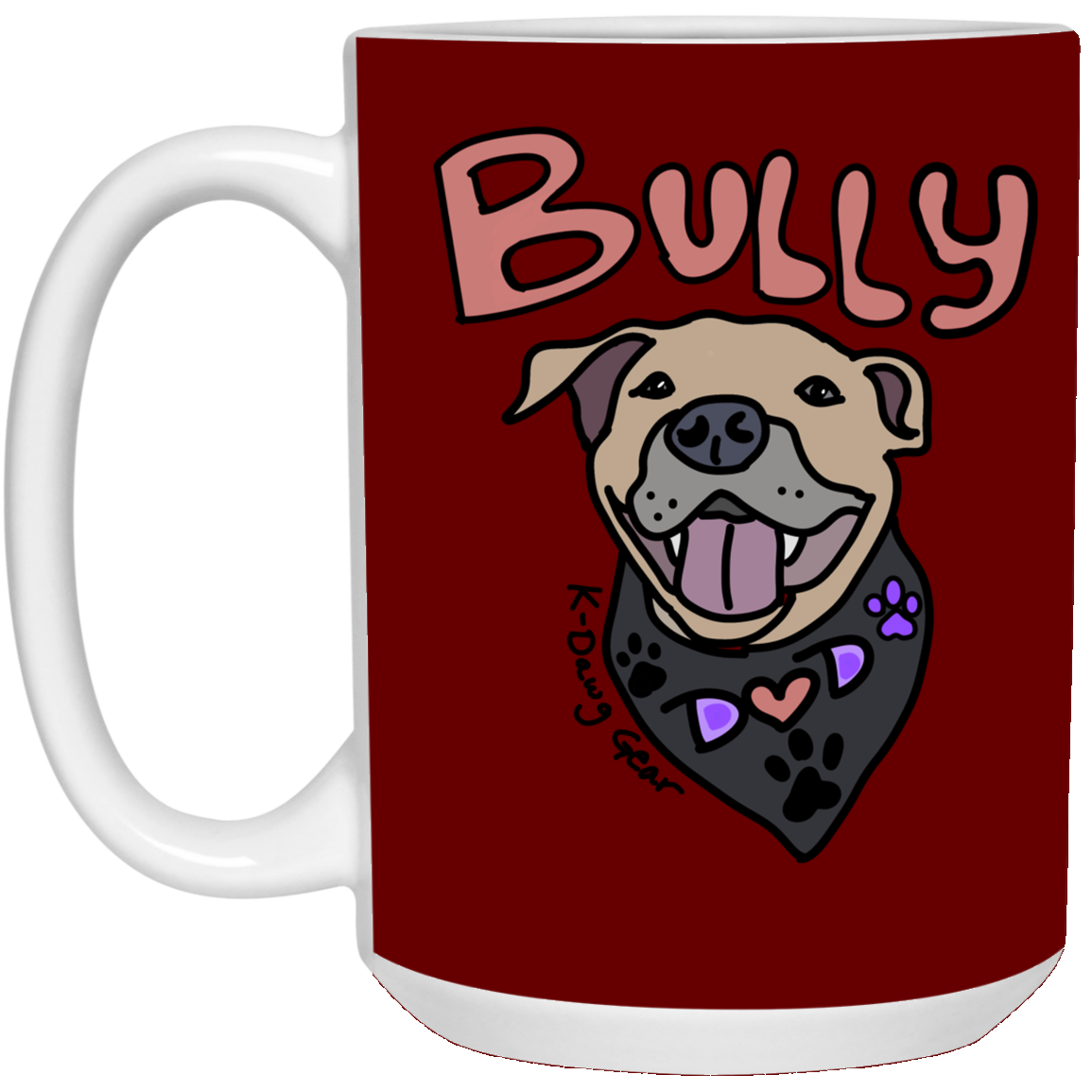 Bully Dog Dad -15 oz. White Mug