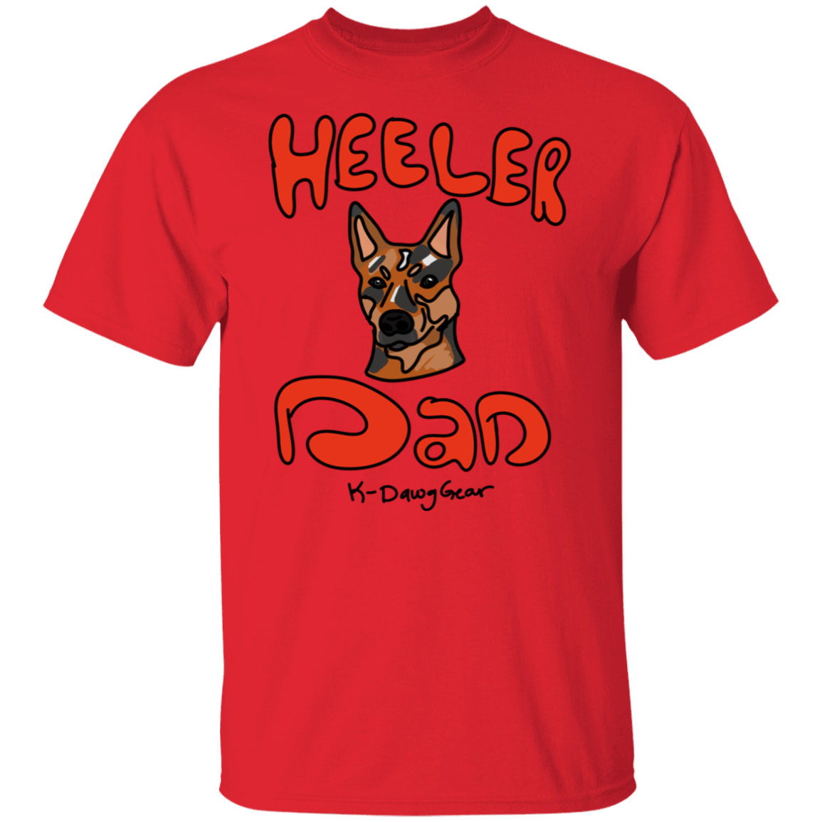 Red Heeler Dad - 5.3 oz. T-Shirt