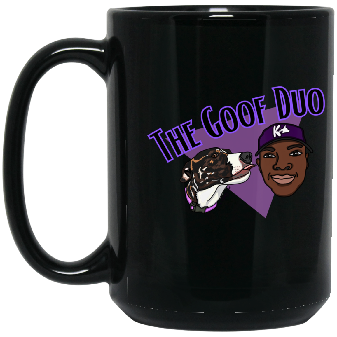 The Goof Duo - Draw My Dawg - 15 oz. Black Mug