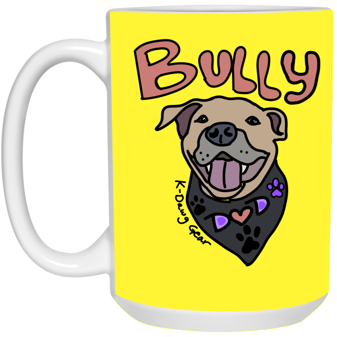 Bully Dog Dad -15 oz. White Mug