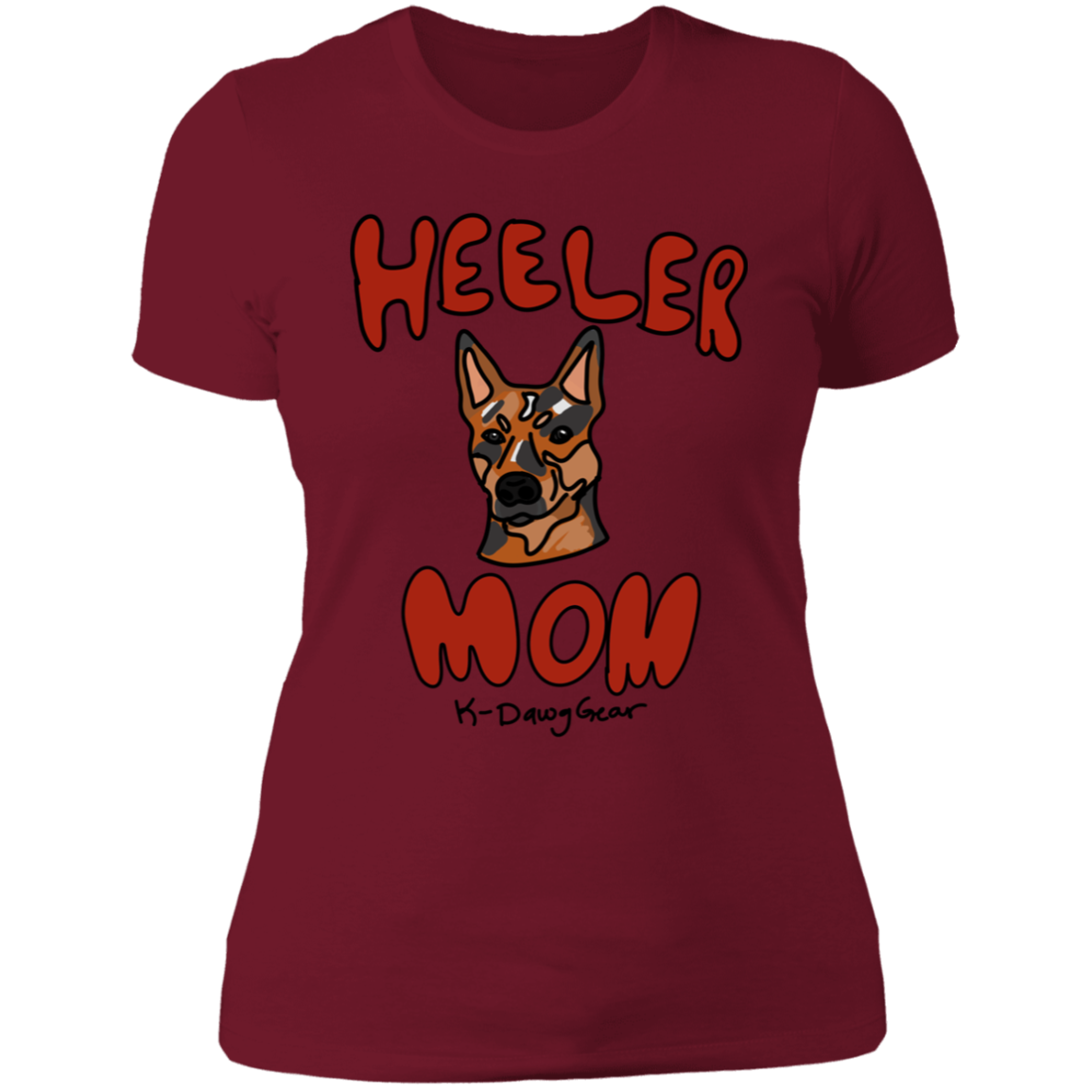 Red Heeler Ladies' Boyfriend T-Shirt