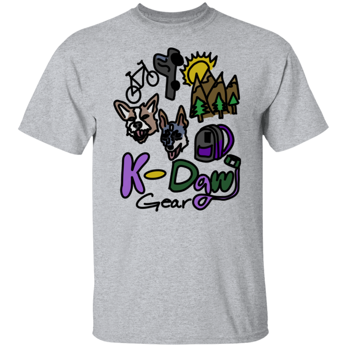 K-Dawg Gear Logo 5.3 oz. T-Shirt