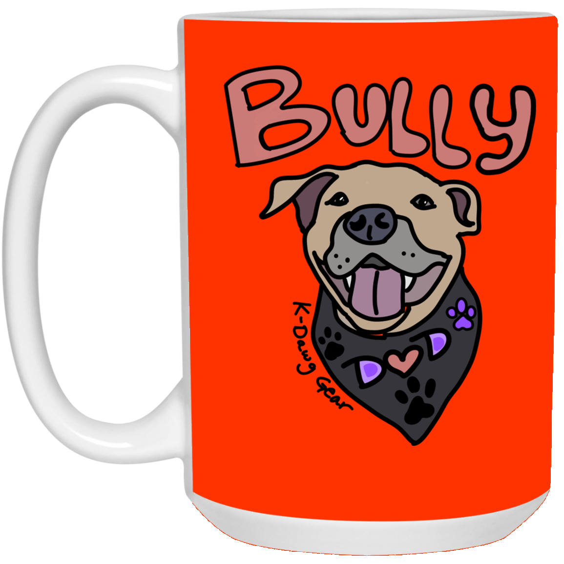 Bully Dog Dad -15 oz. White Mug