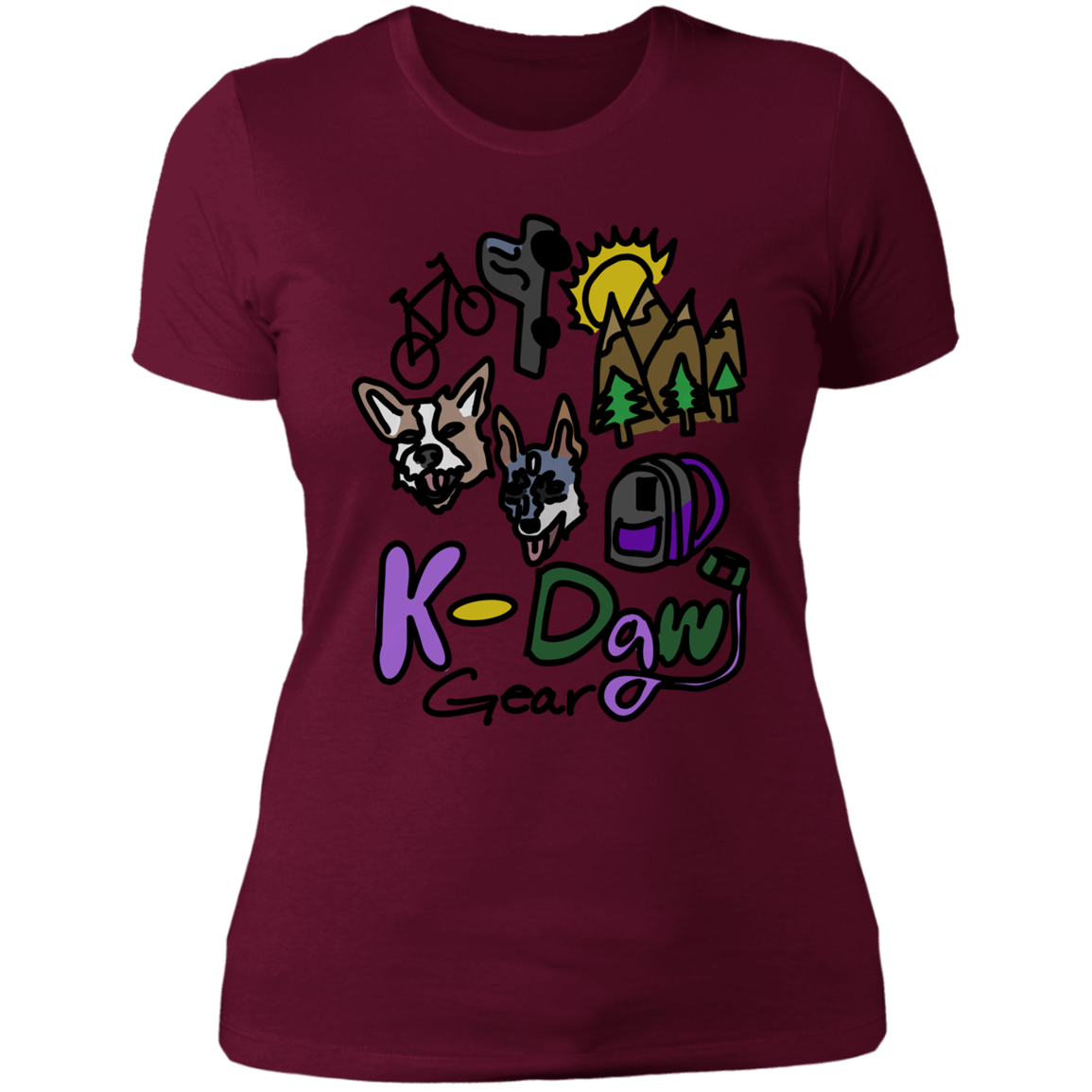 KDawg Gear Logo Ladies' Boyfriend T-Shirt