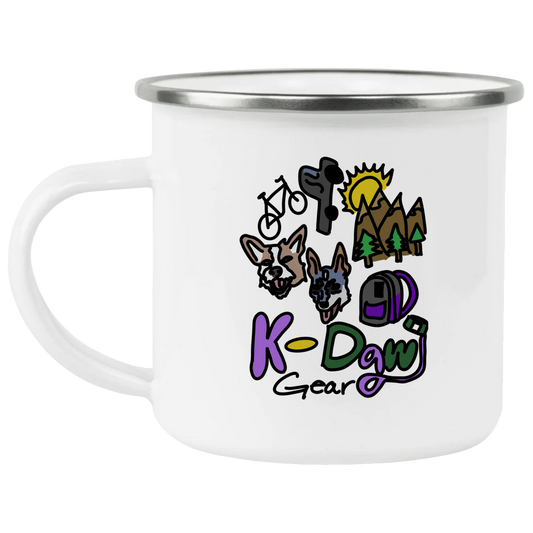 K-Dawg Gear Logo Enamel Camping Mug