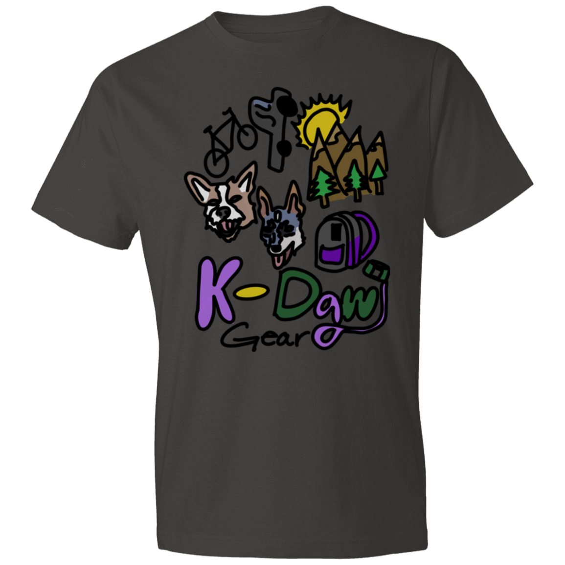 K-Dawg Gear Logo Lightweight T-Shirt 4.5 oz