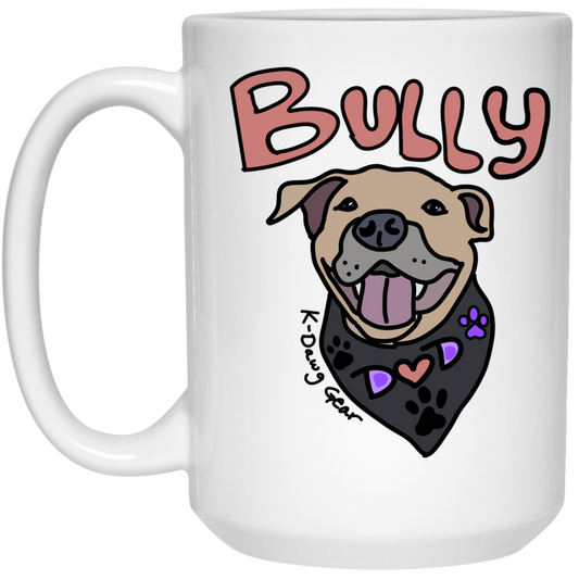 Bully Dog Dad -15 oz. White Mug