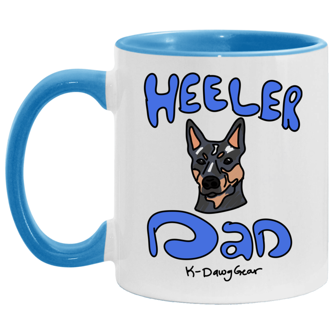 Blue Heeler Dog Dad 11 oz. Accent Mug