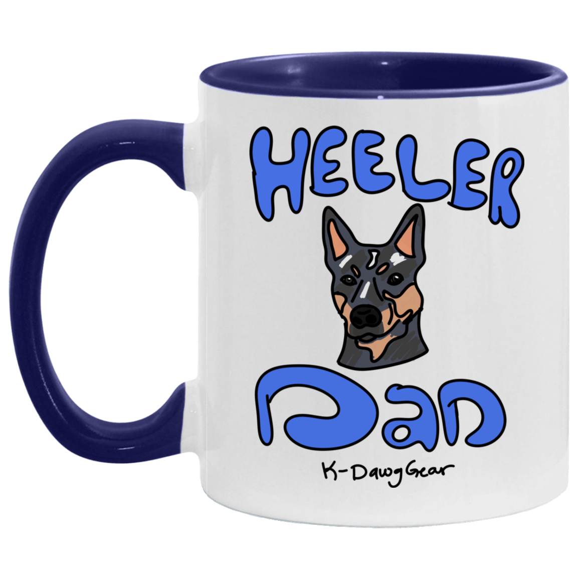 Blue Heeler Dog Dad 11 oz. Accent Mug