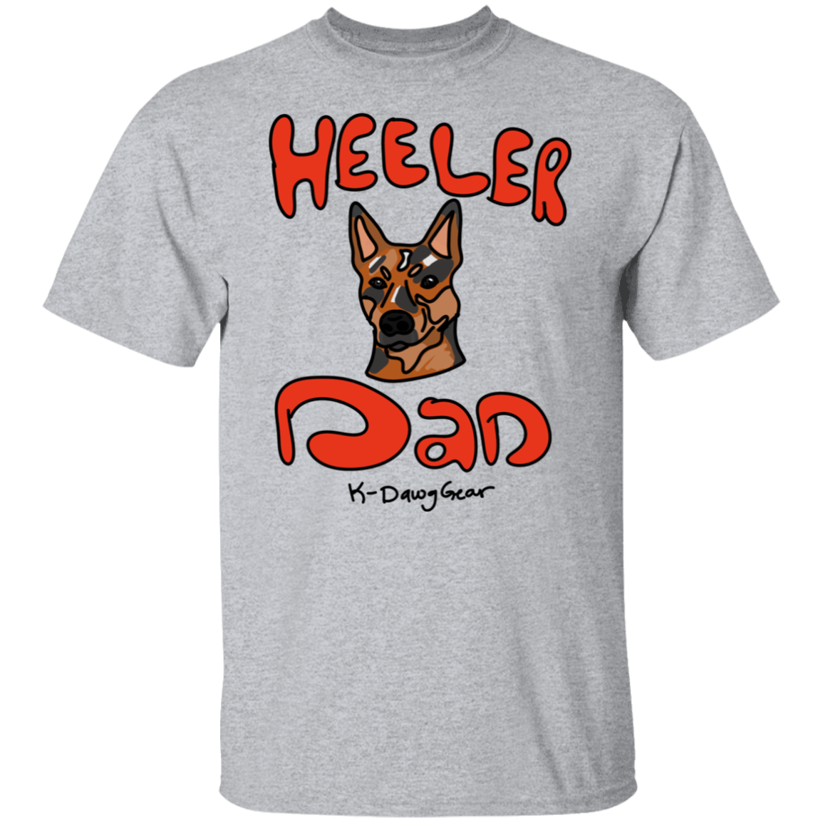 Red Heeler Dad - 5.3 oz. T-Shirt